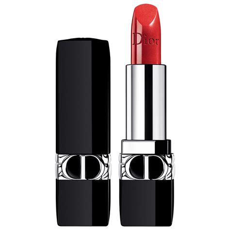 dior rouge dior refillable lipstick set|Dior lipstick shade 999.